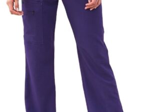 Jockey Women's Tri Blend Solid Scrub Top with Zipper Pants - 2206 2249 - Image 2