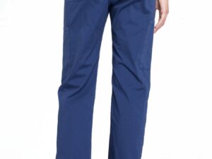 Cherokee Professionals Women's Long sleeves Snap Front Solid Scrub top and Pull On Cargo Scrub Pant-WW340 WW170 - Image 5