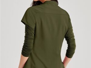 Barco Unify Women's Henley Tuck-In Scrub Top and Barco Unify Women's Slim Leg Scrub Pant-BUT163 BUP601 - Image 2