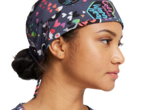 Cherokee Unisex Work at heart Printed Scrub Hat/Cap-CK513-WOHT - Image 3