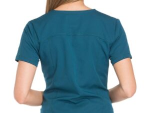 Dickies Dynamix Women's V-Neck Solid Scrub Top and Drawstring Cargo Scrub Pant-DK730 DK130 - Image 2