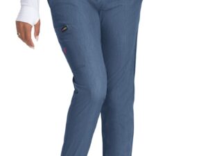 koi French Bull Lulu Women's Print Scrub Top (Meditoons) with Shanelle Women's Jogger Scrub Pants-F100PR-MDN F700 - Image 3