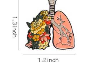 Heart Chest Enamel Lapel Pins - Image 2